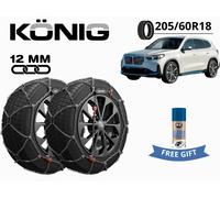 Schneeketten König 12Mm Für BMW iX1 (U11) 2022- 205/60R18 235 XG12PRO + Geschenk