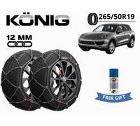 Schneeketten König 12Mm X12Pro Gruppe 265 265/50R19 Für Porsche Cayenne (92A)