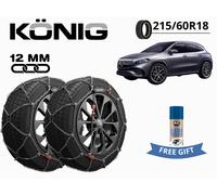 Schneeketten König 12Mm Xg12Pro 240 215/60R18 Für Mercedes Eqa (H243) + Geschenk