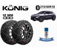 Schneeketten König 12Mm Xg12Pro 240 215/60R18 Für Mercedes Eqa (H243) + Geschenk