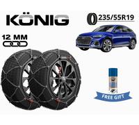 Schneeketten KONIG 12MM Für AUDI Q5 SPORTBACK 20- 235/55R19 GRUPPE 250 X12PRO