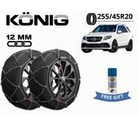 SCHNEEKETTEN KONIG 12MM X12PRO GR 255 255/45R20 Für Mercedes GLE AMG (W166)