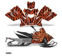 Schneemobil Grafiken Set Schlitten Aufkleber für Artic Katze ZR200 2018-Up Zebra
