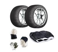Schneesocken 235/60R18 mit Zulassung für Autoreifen Größe XL Set Schnee und Eis für Reifenmotor, 1 Paar = 2 Stück Winterstraßen (68074)