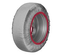 Schneesocken für Reifen 13-18 Zoll CWS50 175/70R14 – 185/65R15 – 175/60R16 - Alternative zu Schneeketten nach EN 16662-1 – textile Reifensocken – Set 2 Stück mit Tasche & Handschuhen