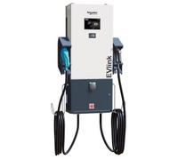 Schneider Electric EVD1S24THB2 Schnelle Ladestation, EVlink, DC-Schnellladegerät, 24 kW, SAE CCS/CHAdeMO/T2-Steckverbinder, Wandmontage