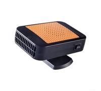 Schnellaufheizung 12V Ventilator mit Heizung Orange(Orange) | Defroster Funktion, entfernt Eis und Beschlag, verbessert Sicherheit, für Auto und LKW