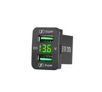 Schnellladeanschluss mit Zwei USB-AnschlüSsen für Versenkte Kfz-Ladebuchse Von , 12-24 V, Kfz-Voltmeter-ZubehöR.