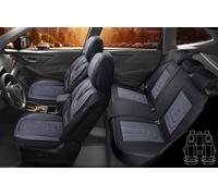 Schonbezüge-Komplettset für Toyota Yaris Cross Bj ab 2021 in Schwarz/Grau FM8