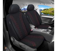 Schonbezüge Sitzbezüge für BMW X1 E84 Bj 2009-15 in Schwarz/Rote Naht N302