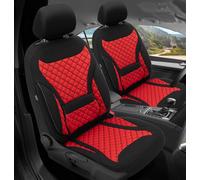 Schonbezüge Sitzbezüge für BMW X1 F48 Bj ab 2015 in Schwarz/Rot ZM2
