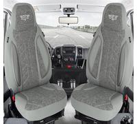 Schonbezüge Sitzbezüge für Ford Tourneo Transit Custom Bj ab 2012 in Grau PLKT20