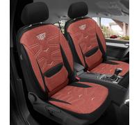 Schonbezüge Sitzbezüge für Honda Jazz 2 GE Bj 2008-15 in Schwarz/Rot KT302