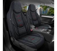 Schonbezüge Sitzbezüge für Honda Jazz 3 GK Bj 2013-20 in Schwarz/Anthrazit H4