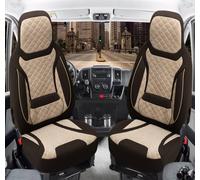 Schonbezüge Sitzbezüge für Hyundai ix35 Bj ab 2007 in Braun/Beige T2