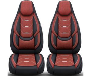 Schonbezüge Sitzbezüge für Hyundai Santa Fe TM Bj ab 2018 in Schwarz/Weinrot H2