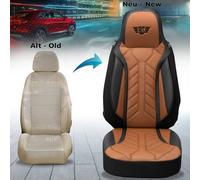 Schonbezüge Sitzbezüge für Mercedes GLB X247 Bj ab 2019 in Schwarz/Schokobraun D