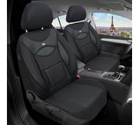 Schonbezüge Sitzbezüge für Nissan Micra K14 Bj ab 2016 in Schwarz/Schwarz 128