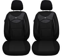 Schonbezüge Sitzbezüge für Nissan Micra K14 Bj ab 2016 in Schwarz/Schwarz 128