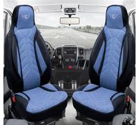 Schonbezüge Sitzbezüge für Nissan Qashqai 3 J12 Bj ab 2021 in Schwarz/Blau PLKT2