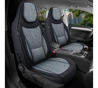 Schonbezüge Sitzbezüge für Opel Mokka X Bj 2010-19 in Schwarz/Grau C1
