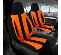 Schonbezüge Sitzbezüge für Peugeot 308 1 Bj 2007-13 in Schwarz/Orange MD503