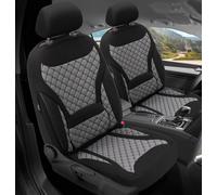 Schonbezüge Sitzbezüge für Seat Ibiza 4 6J/6P Bj 2008-17 in Schwarz/Grau ZM1