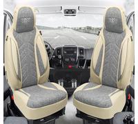 Schonbezüge Sitzbezüge für Skoda Fabia 1 Bj 1999-07 in Grau/Beige PLKT209