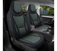 Schonbezüge Sitzbezüge für Skoda Kamiq Bj ab 2019 in Schwarz/Olivgrün C13