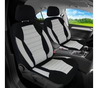 Schonbezüge Sitzbezüge für Skoda Kamiq Bj ab 2019 in Schwarz/Weiß KT108