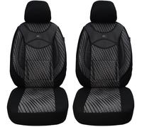 Schonbezüge Sitzbezüge für VW Polo 9N3 Bj 2005-09 in Schwarz/Grau Muster 115
