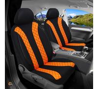 Schonbezüge Sitzbezüge für VW Polo 9N3 Bj 2005-09 in Schwarz/Orange N305