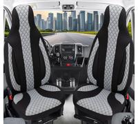 Schonbezüge Sitzbezüge für VW T5 Multivan Bj 2003-15 in Schwarz/Grau PL401