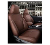 Schonbezug Autositz Autositzbezüge Für Toyota Für Corolla, 5-Sitzer-Komplettset, Mittelsitz Perforiert, Echtleder Autositzbezüge(Kaffee)