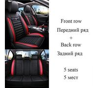 Schonbezug Set Vollständige Abdeckung Auto Sitzbezug AUTO Zubehör Auto Waren Für KIA Für Sportage Für Rio Für Niro Für Cerato Für Forte Accessories(Schwarz Rot)