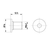 Textar Tpm0002 Schraube Bremsscheibe für Mercedes VW SL + R + K + C + S 01->