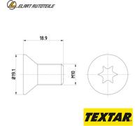 SCHRAUBE BREMSSCHEIBE TPM0010 FÜR MINI LAND ROVER DISCOVERY/IV/VAN RANGE/SPORT