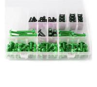Schraubenzubehör Motorrad-Komplettsatz Für Verkleidungsschrauben Und -muttern Für CB125F CB 125F CB125 F 2016. Karosserieschrauben -Clips. Mutternabdeckungen(Green)