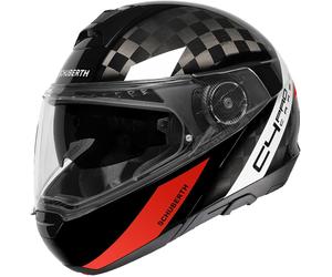 Schuberth C4 Pro Carbon Avio Klapphelm, rot, Größe XS für Männer