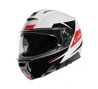 Schuberth C5 Eclipse Weiß Rot Klapphelm Größe XL