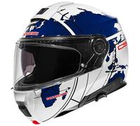 Schuberth C5 Globe Helm, weiß-blau Größe: M