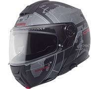 Schuberth C5 Globe Helm, schwarz-grau-rot matt Größe: XS