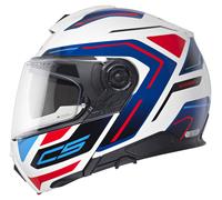Schuberth C5 Omega white Klapphelm weiß/blau/rt L/59