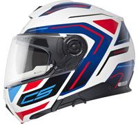 Schuberth C5 Omega white Klapphelm weiß/blau/rt L/59