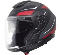 Schuberth J2 Sigma Jethelm, schwarz-grau-rot, Größe 53 für Männer
