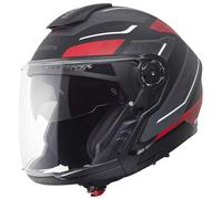 Schuberth J2 Sigma Jethelm, schwarz-grau-rot, Größe S für Männer