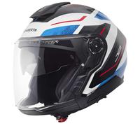 Schuberth J2 Sigma System-Jethelm, weiß-schwarz-blau-rot Größe: 3XL