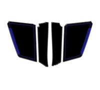 Schutz Tank Aufkleber Kompatibel Mit Yamaha Für XMAX300 2025-2026 3D Harz Motorrad Seitentank Pad Schutzaufkleber Set Zubehör(Blue)