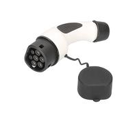 as - Schwabe Ersatzstecker für Hybrid & Elektroauto- Ladekabel FAHRZEUGSEITIG Mode 3, Typ 2 Ladekabel 230V/16A, 1-phasig 3,6 kW, Betriebstemperaturbereich -30°C bis +50°C, IP 44, schwarz/weiß, 65144