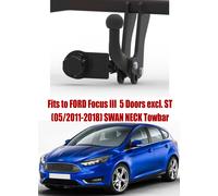 Schwanenhals Abschleppstange Für Ford Focus III 5D 2011-2018 & 7 Stecker Bypass-